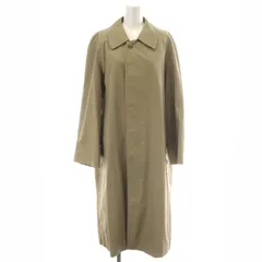 バーバリーズ Burberrys ステンカラーコート ロング 比翼ボタン チンストラップ 総裏地 ノバチェック カーキ ベージュ /MP ■GY18