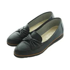 ダイアナ DIANA ウェルフィット WELL FIT リボン風モカシューズ モカシン 21.5cm 黒 /MI ■OS