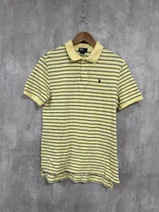 POLO RALPH LAUREN ポロ ラルフローレン 定番 ボーダー ポロシャツ sizeXL/黄×青 ■◆ メンズ