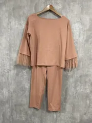 FABIA ファビア レース セットアップ sizeL/ピンク ■◇ レディース