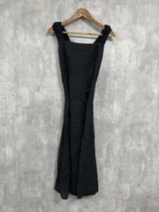 ZARA ザラ ノースリーブ フロントスリット Aライン ワンピース sizeM/黒 ■◆ レディース