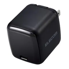 【在庫セール】エレコム 充電器 65W USB PD対応 小型 Type-C 1ポート PPS対応 GaN II採用 PSE認証 ブラック 【iPhone 16 15 iPad Macbook 等対応】 EC-AC8565BK