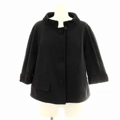 マークバイマークジェイコブス MARC by MARC JACOBS ジャケット 七分袖 スタンドカラー 4 黒 ブラック /☆Gのサムネイル