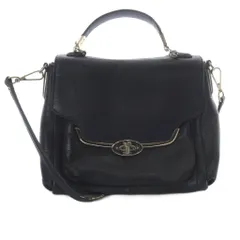 コーチ COACH レザー 2way ハンドバッグ ショルダーバッグ 黒