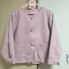 ピンク色ノーカラージャケット free