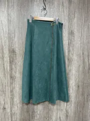 NOLLEY'S ノーリーズ 無地 シンプル カジュアル フレア スカート sizeF/グリーン  ◆■ レディース