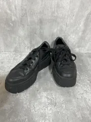 PUMA プーマ 厚底 レザー ローカット スニーカー size24cm/黒  ■■◎レディース