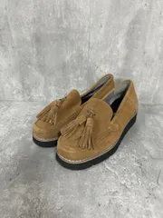 PUPE プーペ スエード タッセル ローファー シューズ size37/茶  ◆■ レディース