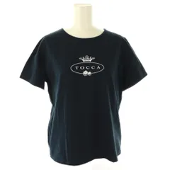 トッカ TOCCA 24SS 【洗える】TOCCA LOGO TEE Tシャツ カットソー 半袖 コットン M 紺 /NR ■OSのサムネイル