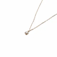 クミキョク 組曲 KUMIKYOKU 一粒ダイヤ 0.06ct ネックレス ペンダント K10PG ピンクゴールドのサムネイル