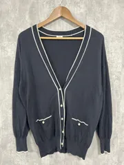 IENA イエナ 綿100％ パールボタン カーディガン 濃紺 ◇■ レディース