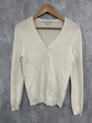UNIQLO ユニクロ カシミア１００％ カーディガン sizeM/白 ◆■ レディース