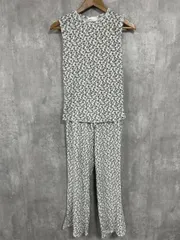 snidel home スナイデルホーム 花柄 ノースリーブ セットアップ sizeF/白ｘ青 ■◆ レディース