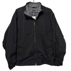 90s-00s NIKE ACG SOFT SHELL NYLON JKT L BLK ナイキ ソフトシェル ナイロンジャケット 黒 古着