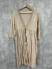 美品 E Hyphen World gallery イーハイフンワールドギャラリー タグ付き レースワンピース Aライン ワンピース sizeF/ベージュ ■◆ レディース