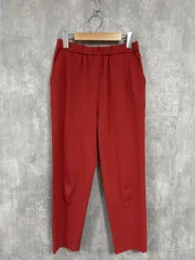 PINORE ピノーレ テーパード イージー パンツ size36/赤 ■◆ レディース