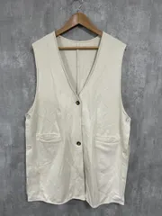 Kastane カスタネ ロング ジレ ベスト sizeF/白 ■■ レディース
