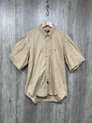 POLO RALPH LAUREN ポロラルフローレン 刺繍 ロゴ カジュアル ワンポイント シャツ sizeL/ベージュ ◇■ メンズ