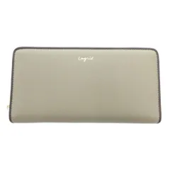 アングリッド UNGRID 長財布 ウォレット ベージュ ラウンドファスナー ロゴ /UOのサムネイル