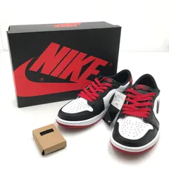 【中古美品】NIKE ナイキ AIR JORDAN 1 RETRO LOW OG BLACK TOE CZ0790-106 エアジョーダン1 レトロ ロー OG ブラック トゥ スニーカー 靴 【160-250928-rt-04-tag】