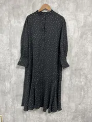 美品 FREE'S MART フリーズマート タグ付き Sシリーズ ドット柄 シャツ ワンピース sizeM/黒 ◇■ レディース