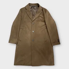 Uniqlo ウールカシミヤチェスターコート Lサイズ 312-420920 ユニクロ コート チェック ブラウン