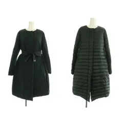 Sマックスマーラ 'S Max Mara ダウン コート リバーシブル ノーカラー キルティング 2WAY ベルト 収納バッグ付 I40 カーキ /MY ■OS ■GY19 ■AXのサムネイル