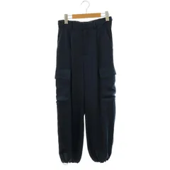グリーンレーベルリラクシング ユナイテッドアローズ green label relaxing サテン カーゴパンツ ジョガーパンツ SH ダークネイビー /ES ■OS