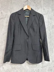 Dolce&Gabbana ドルチェ＆ガッバーナ ストライプ テーラード ジャケット size40/グレー ■■◎レディース