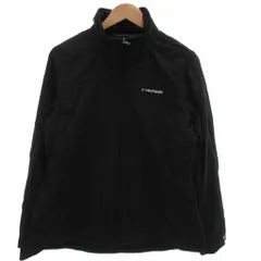 トミーヒルフィガー TOMMY HILFIGER ブルゾン ジャケット ジップアップ バイロン ロゴ L 黒 ブラック /BS ■GY18
