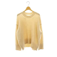 ギャルリーヴィー GALERIE VIE トゥモローランド ファインウールクルーネックプルオーバー ニット セーター 長袖 S ベージュ /HK ■OS