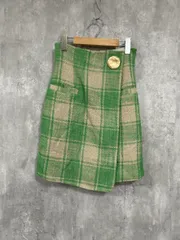 snidel スナイデル ハイウエスト チェック ツイードラップミニスカート タイト スカート size0/ベージュ×ベージュ ◆■ レディース