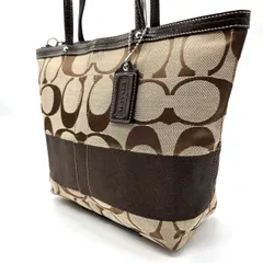 【良品】 coach コーチ ハンドバッグ トートバッグ キャンバス レザー ブラウン 茶 y2k レディース メンズ ユニセックス 男女兼用