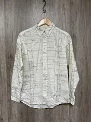 PS Paul Smith カジュアルシャツ ネル シャツ sizeM/白 ■◇◎メンズ