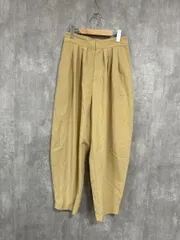 CITEN タックパンツ カラーパンツ ワイド パンツ sizeM/黄 ■◆ レディース