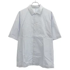 ATON エイトン GIZA STRIPE OVERSIZED SHIRT ストライプオーバーサイズシャツ 7055615 ブルー 02のサムネイル