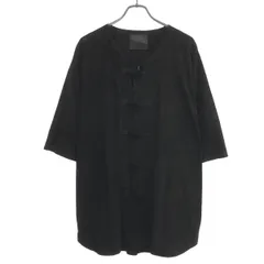ISAMU KATAYAMA BACKLASH イサムカタヤマ バックラッシュ 21SS カンガルースエード チャイナシャツ 1497-20 ブラック Fのサムネイル