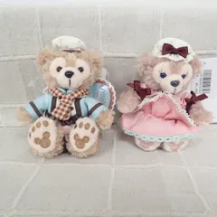 ダッフィー/シェリーメイ ぬいぐるみストラップ スウィートダッフィー 2013 2点セット Disney ディズニー タグ付き その1【IO