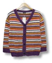 ④【送料無料】【新品】GREEN LABEL RELAXING /ユナイテッドアローズ/ ニット カーディガン マルチカラー ボーダー150 ■管理番号L29517AWS26-251117-50（510)