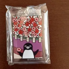 ｢新品未開封品｣Suicaのペンギン 花札柄キーホルダー 3月 桜 ペンギン喫茶のサムネイル