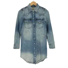 ディーゼル DIESEL ウエスタンデニムシャツワンピース レディース  XXS