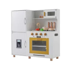  おままごと キッチン 木製 おままごとセット 冷蔵庫 野菜 調理器具付き 台所 製氷機 調味料 食材 知育玩具 コンロ 電子レンジ オーブン キッチン 家事 おもちゃ ままごとキッチン ミニキッチン キッズ ベビー 子供  クリスマス 新年 ギフト 