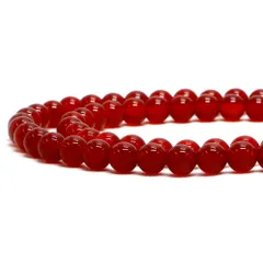 ○1連販売○レッドアゲート【丸玉】6mm【天然石 ビーズ パワーストーン】