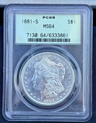 PCGS MS63 明治4年（1871）50銭銀貨 竜図 直尾 - メルカリ