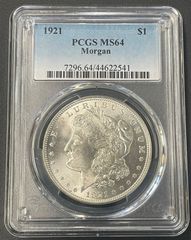 1921 アメリカ モルガンダラー フィラデルフィア PCGS MS64 銀貨