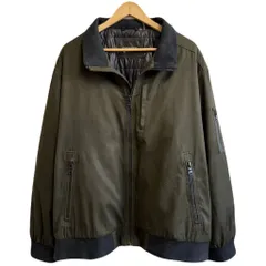 Calvin Klein カルバンクライン ボンバージャケット リップストップ フルジップ ポケット付き カーキ XXXLサイズ No.L258のサムネイル
