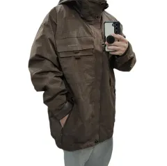 コロンビア チタン ブラウン CHECK スキーパーカー スノーボード ジャケット XL 105-110