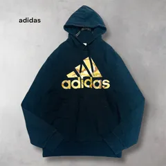 アディダス adidas エッセンシャルズ カモ スウェットパーカー カモフラ 迷彩柄 ロゴビッグプリント プルオーバー ブラック L