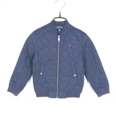 POLO RALPH LAUREN(ポロラルフローレン) 男子児童 キルティング ジップアップ ジャケット ネイビー 4/4T (HU41429)