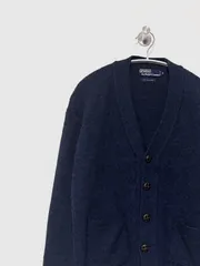 【Polo RALPH LAUREN】90-00s ニットカーディガン S ポロラルフローレン ラムウール 古着